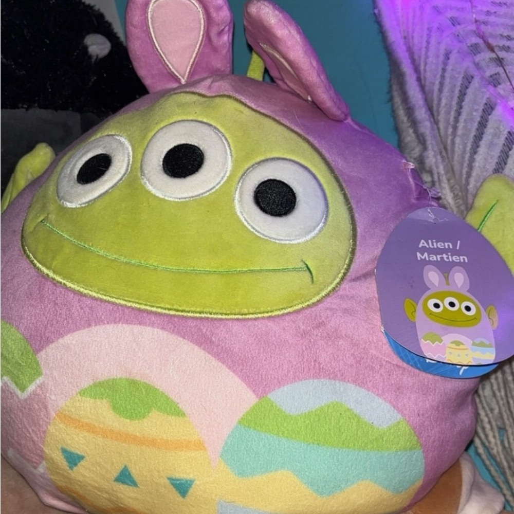 Alien Toy Story Squishmallow (Easter) - Pink and Green